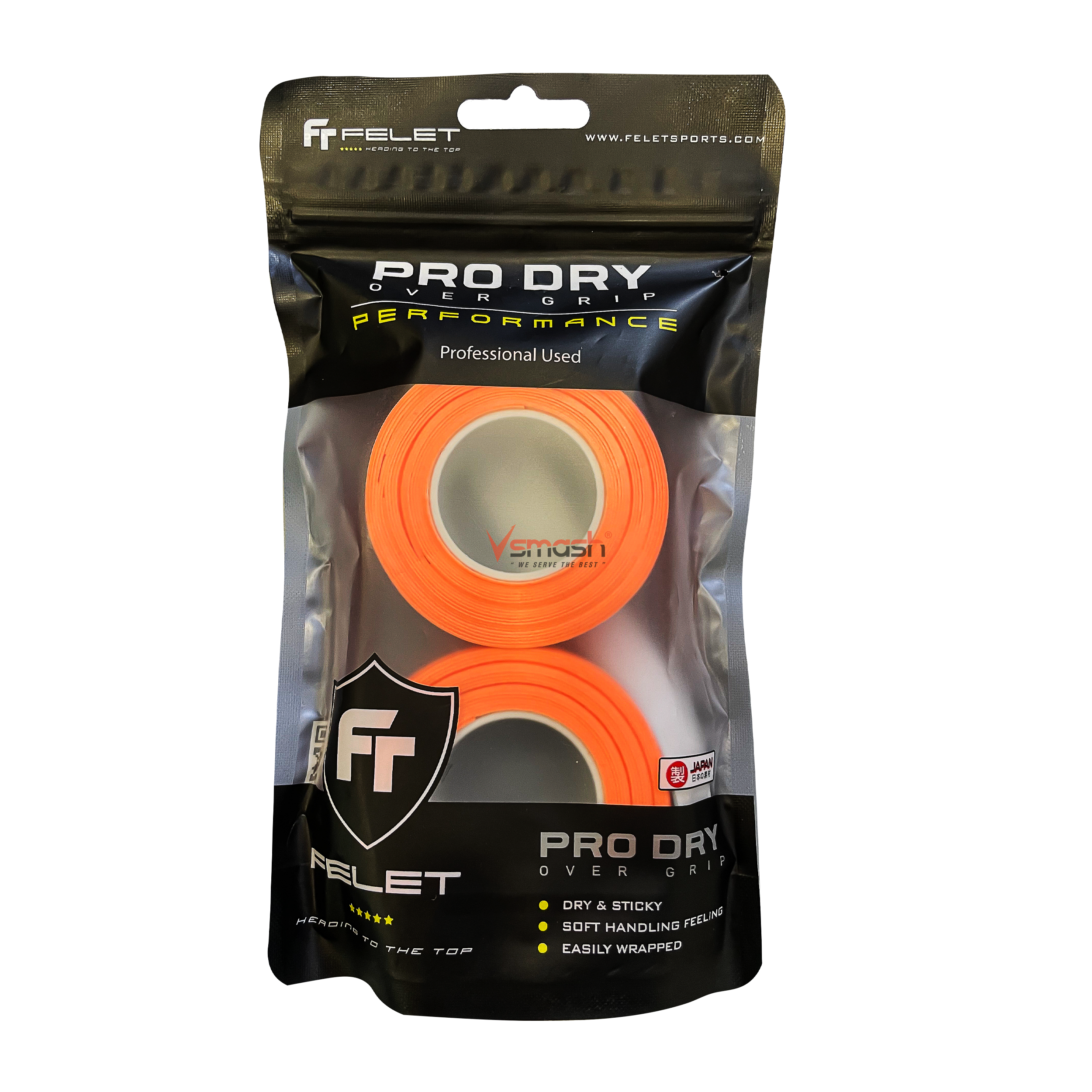 FELET PRO DRY GRIP 6IN1 BLACK – Vsmash Sports